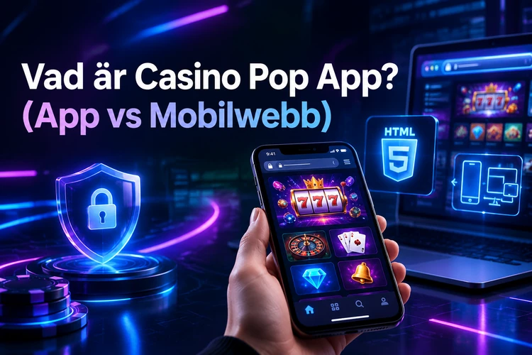 Vad är Casino Pop App? (App vs Mobilwebb)