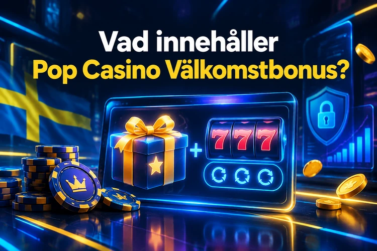 Vad innehåller Pop Casino Välkomstbonus?