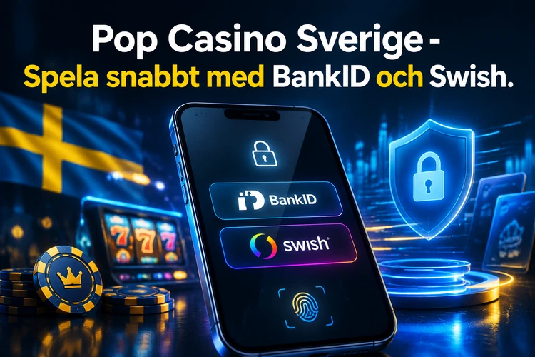 Pop Casino Sverige - Spela snabbt med BankID och Swish