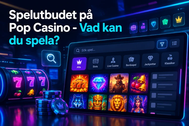 Spelutbudet på Pop Casino - Vad kan du spela?