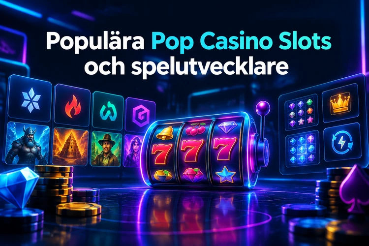 Populära Pop Casino Slots och spelutvecklare